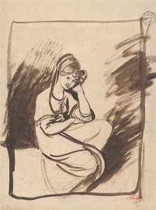 Boceto para el retrato de una dama de George Romney